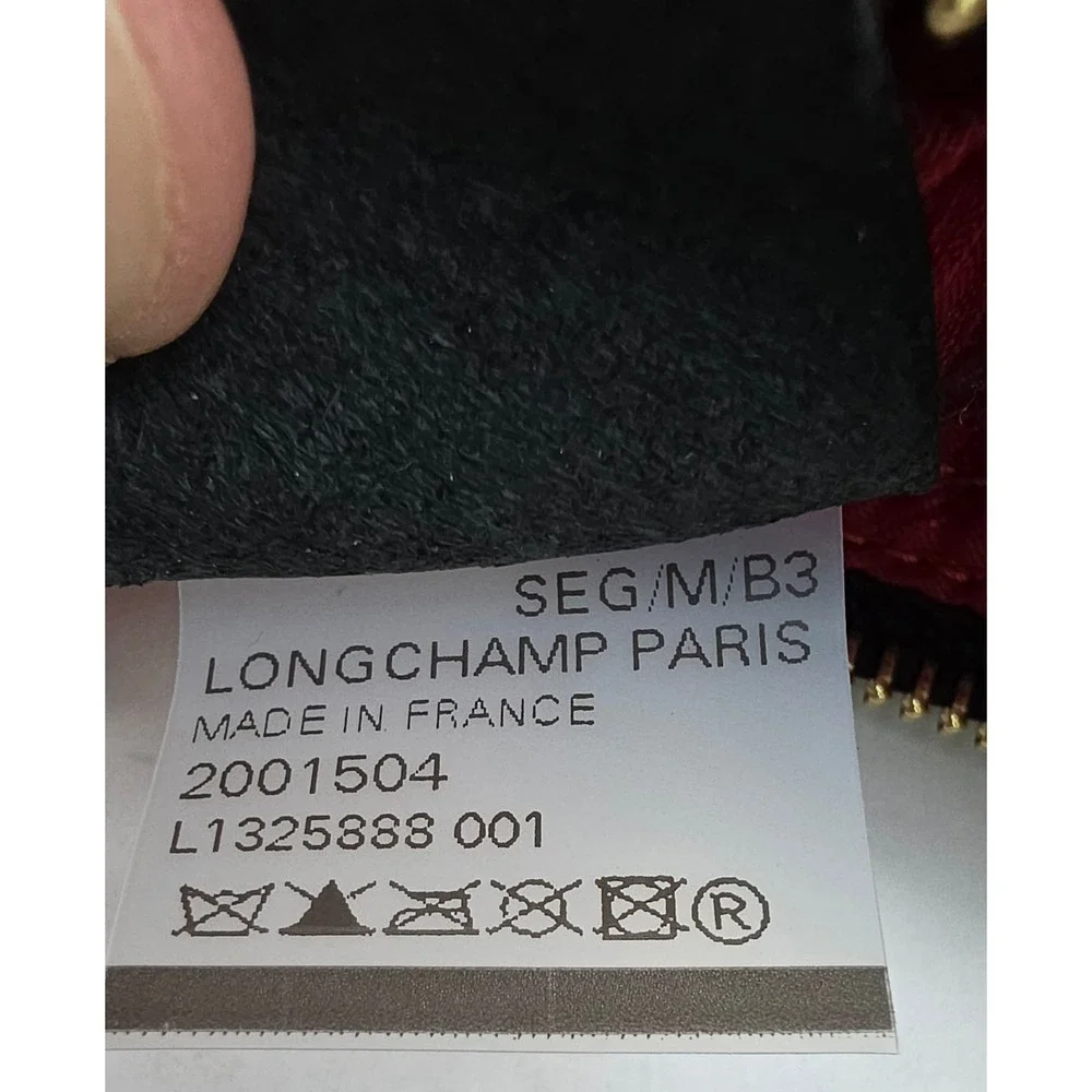 Longchamp Cavalcade Black Leather Crossbody Bag Gold Hardware L1325888 001 - Picture 6 of 8